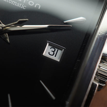 Hamilton JazzMaster H324150 Black Square Rare Vintage