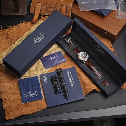 Haofa GMT Sapphire Tourbillon Watch Day & Night 1036-1