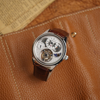 Haofa GMT Sapphire Tourbillon Watch Day & Night 1036-1