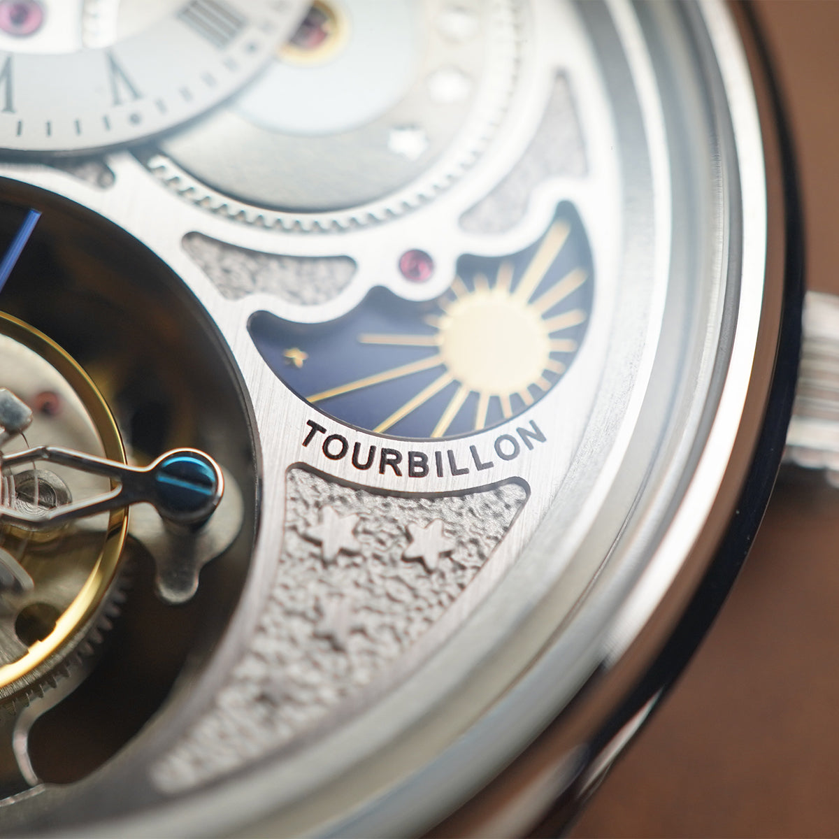 Haofa GMT Sapphire Tourbillon Watch Day & Night 1036-1