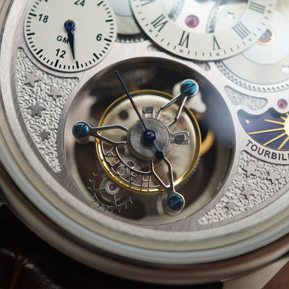 Haofa GMT Sapphire Tourbillon Watch Day & Night 1036-1