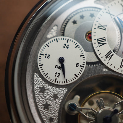 Haofa GMT Sapphire Tourbillon Watch Day & Night 1036-1