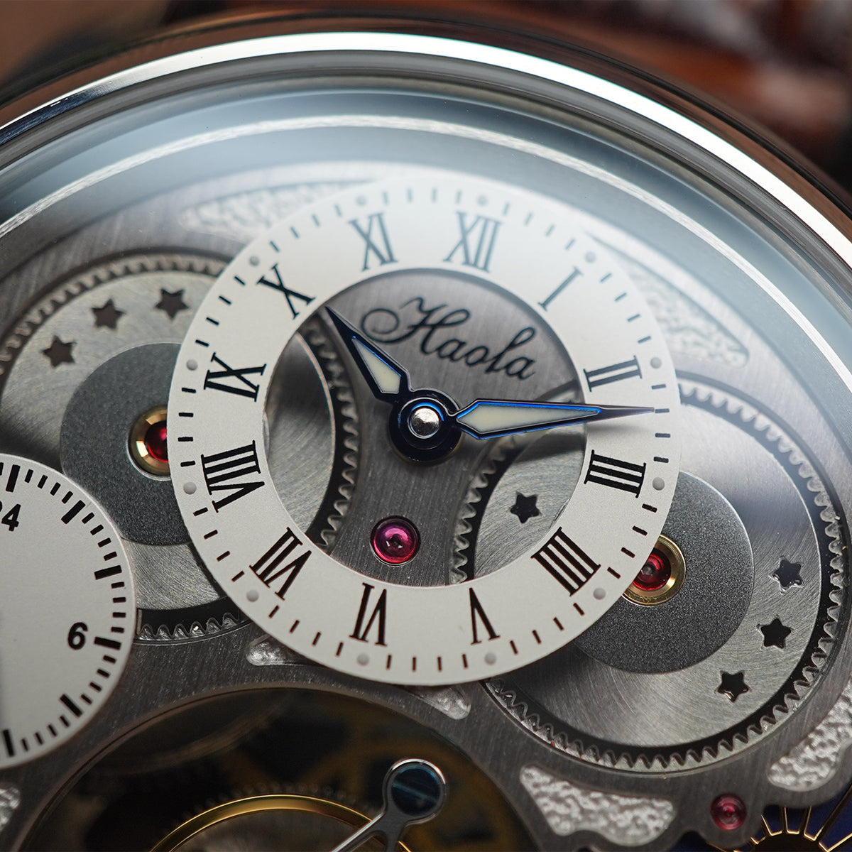 Haofa GMT Sapphire Tourbillon Watch Day & Night 1036-1