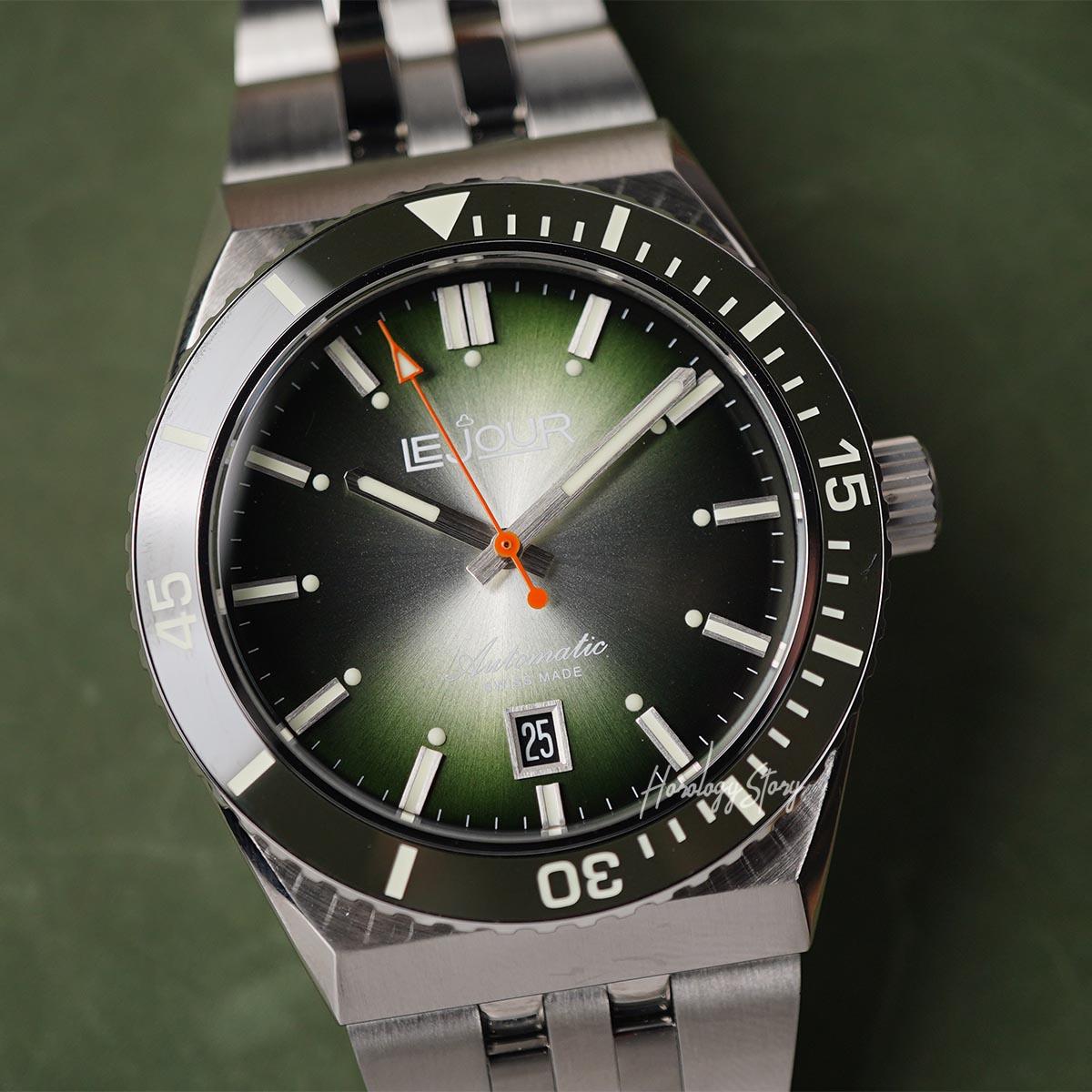 Le Jour Delmare Green Sunray Dial - Horology Story Youtube Store