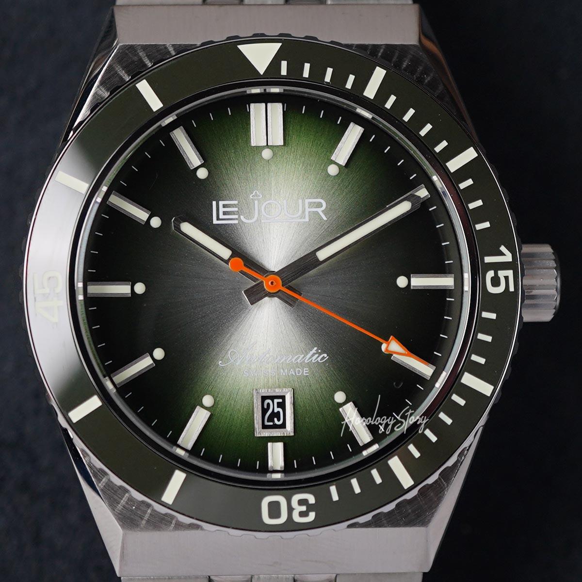 Le Jour Delmare Green Sunray Dial - Horology Story Youtube Store