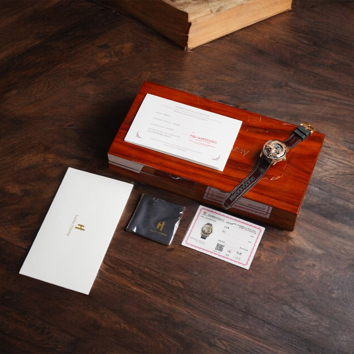 LUCKY HARVEY Rose Gold Dragon Ball Automatic