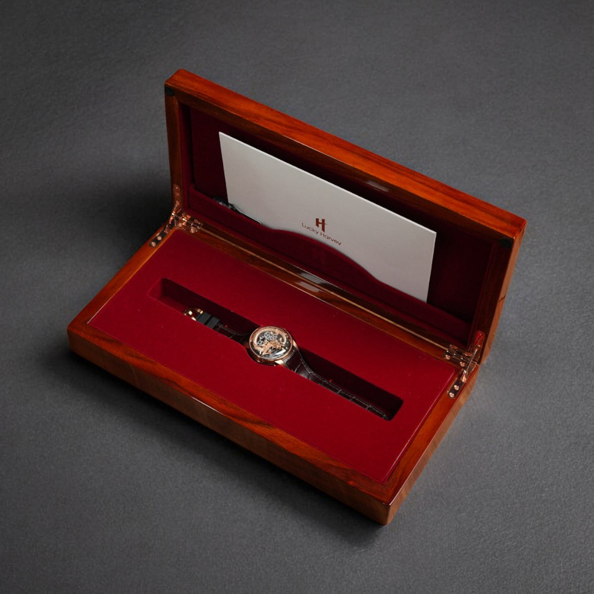 LUCKY HARVEY Rose Gold Dragon Ball Automatic