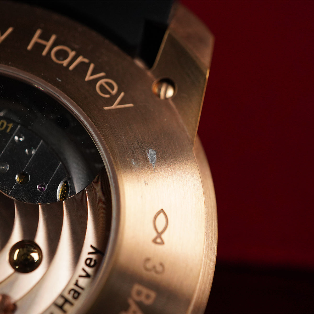 LUCKY HARVEY Rose Gold Dragon Ball Automatic