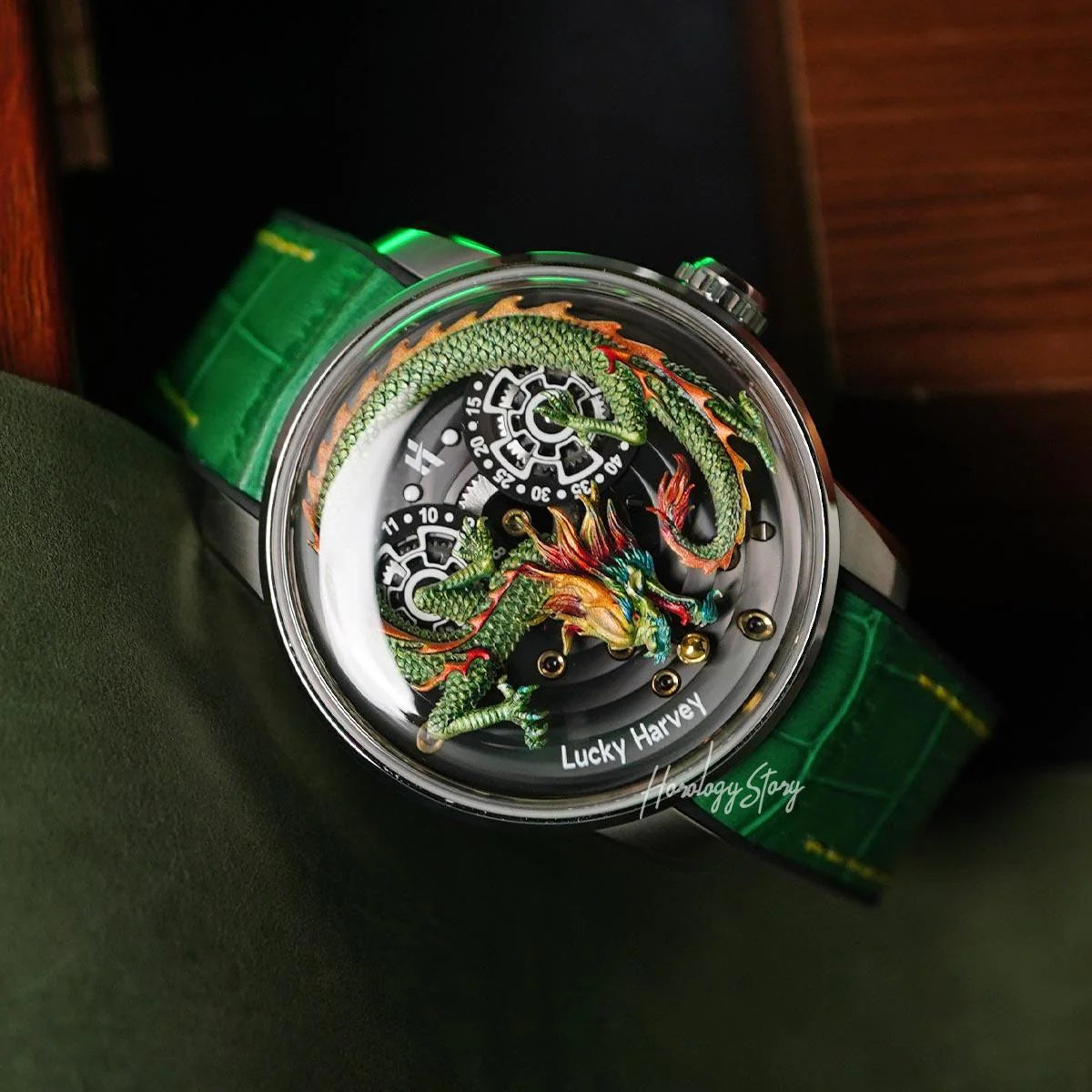 LUCKY HARVEY Green Dragon Ball Automatic - Horology Story Youtube Store
