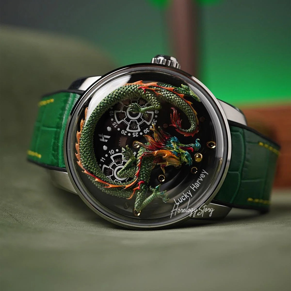 LUCKY HARVEY Green Dragon Ball Automatic - Horology Story Youtube Store