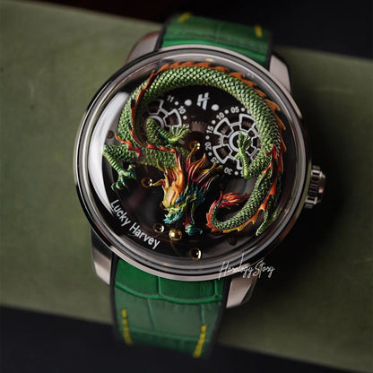 LUCKY HARVEY Green Dragon Ball Automatic - Horology Story Youtube Store