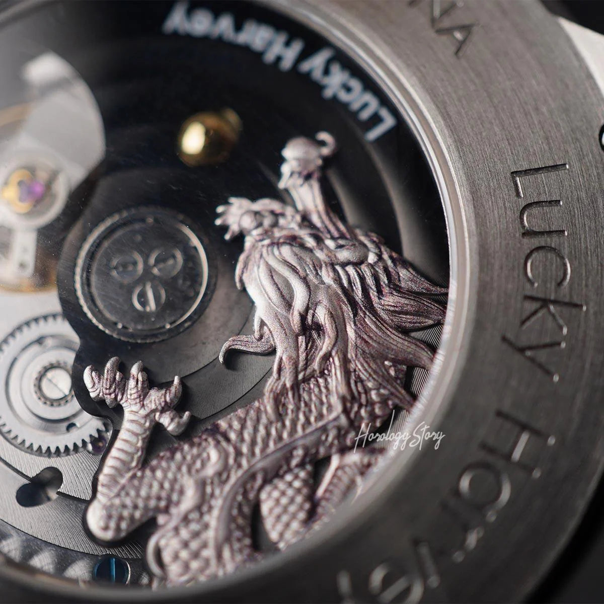 LUCKY HARVEY Silver Dragon Ball Automatic - Horology Story Youtube Store