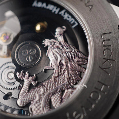 LUCKY HARVEY Silver Dragon Ball Automatic - Horology Story Youtube Store