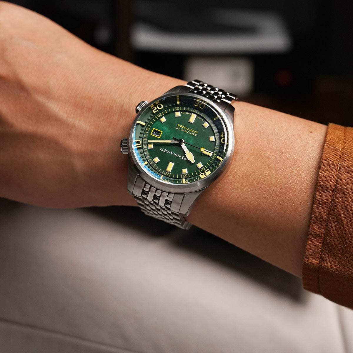 Bradner Pearl Diver Automatic SP-5158-11 Emerald Tide
