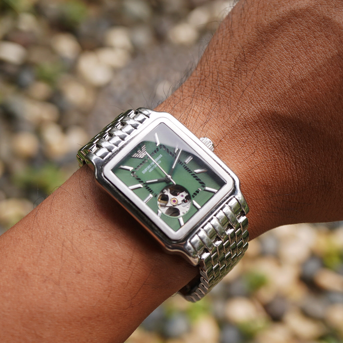 Emporio Armani Meccanico Green Dial AR60067