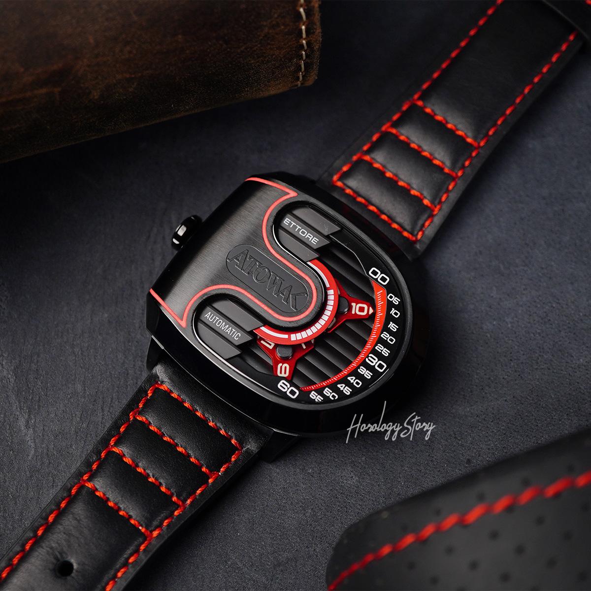 Atowak Ettore Drift Black Red - Horology Story Youtube Store