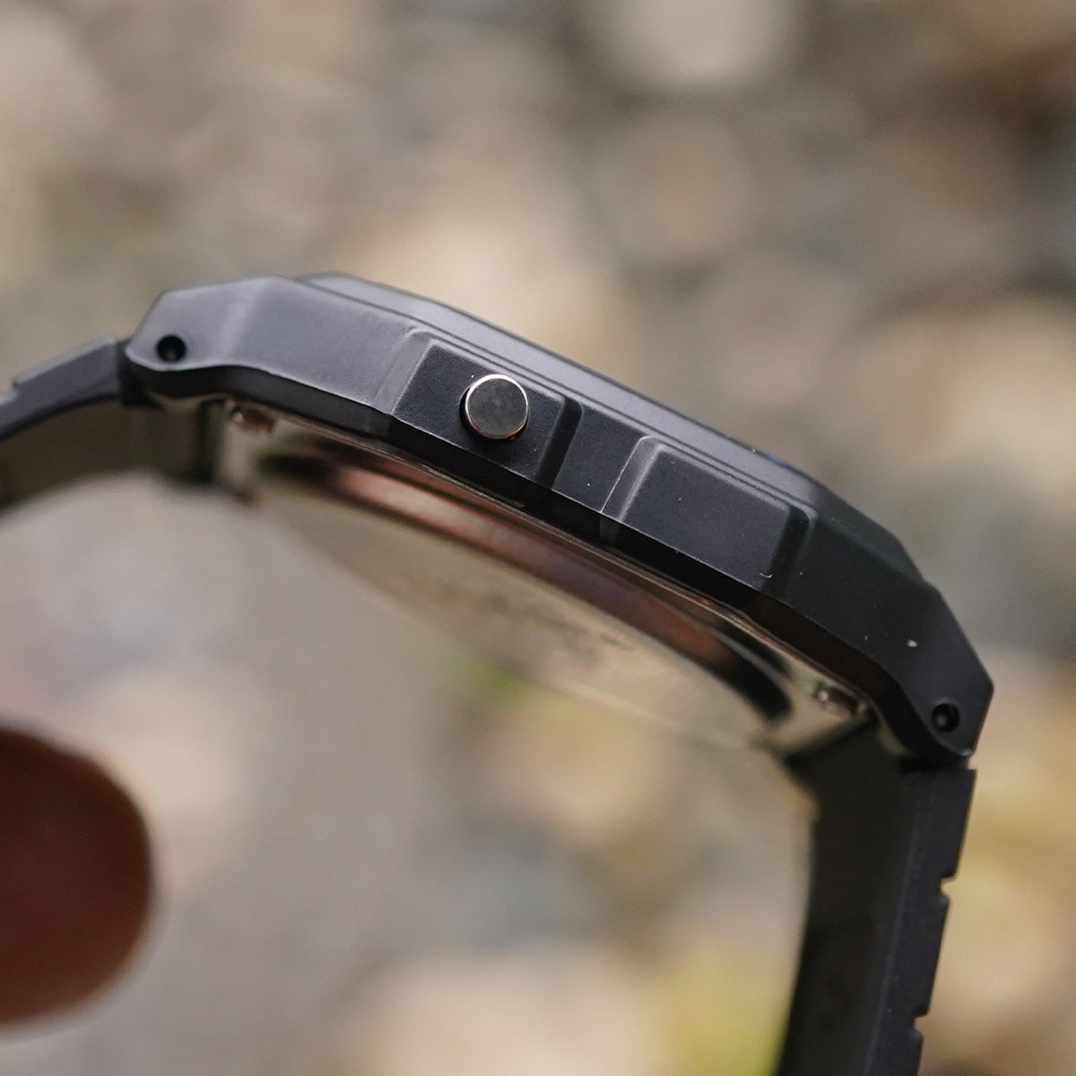 Casio F-91W-1DG Digital Stopwatch On Rubber