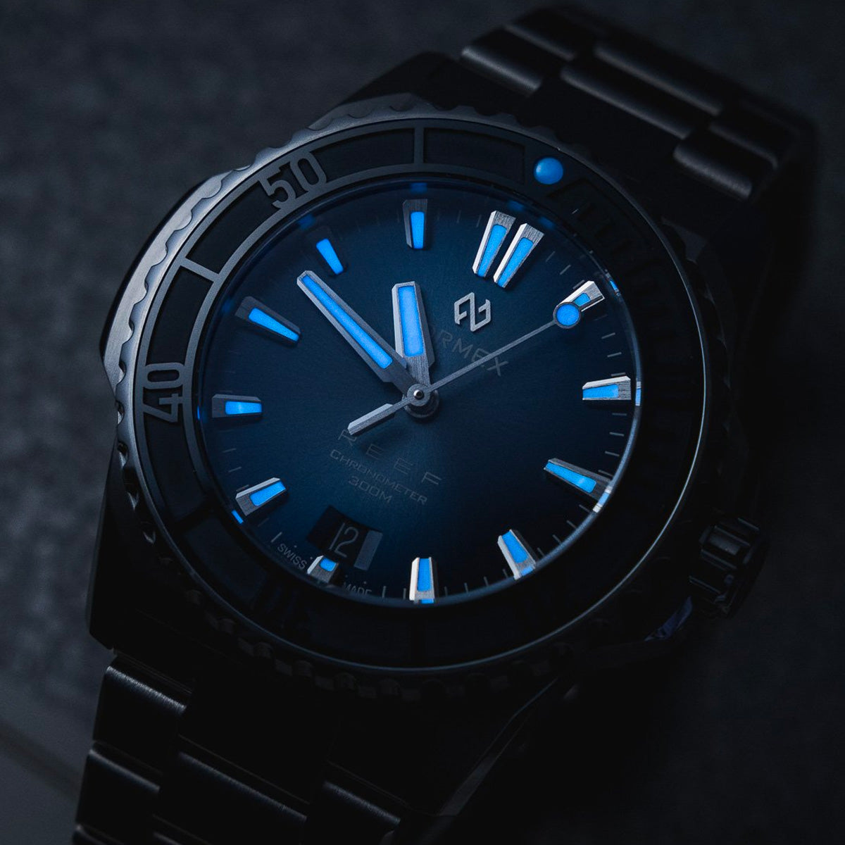 Formex Reef 39,5mm Blue Dial Blue Ceramic Bezel COSC - Horology Story Youtube Store