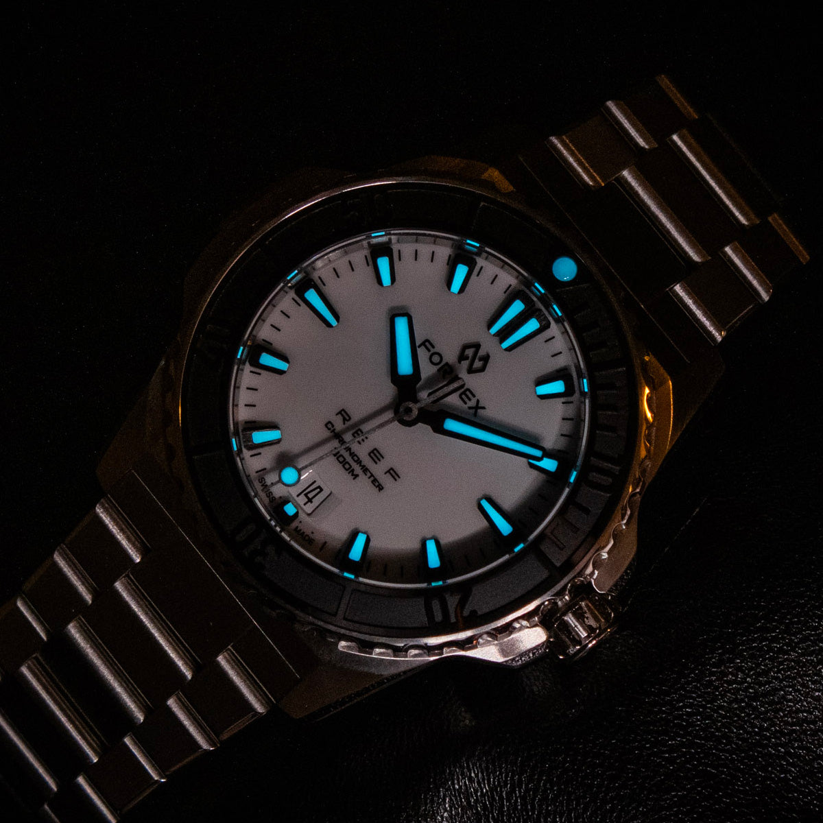 Formex Reef 39,5mm White Dial Black Ceramic Bezel COSC - Horology Story Youtube Store