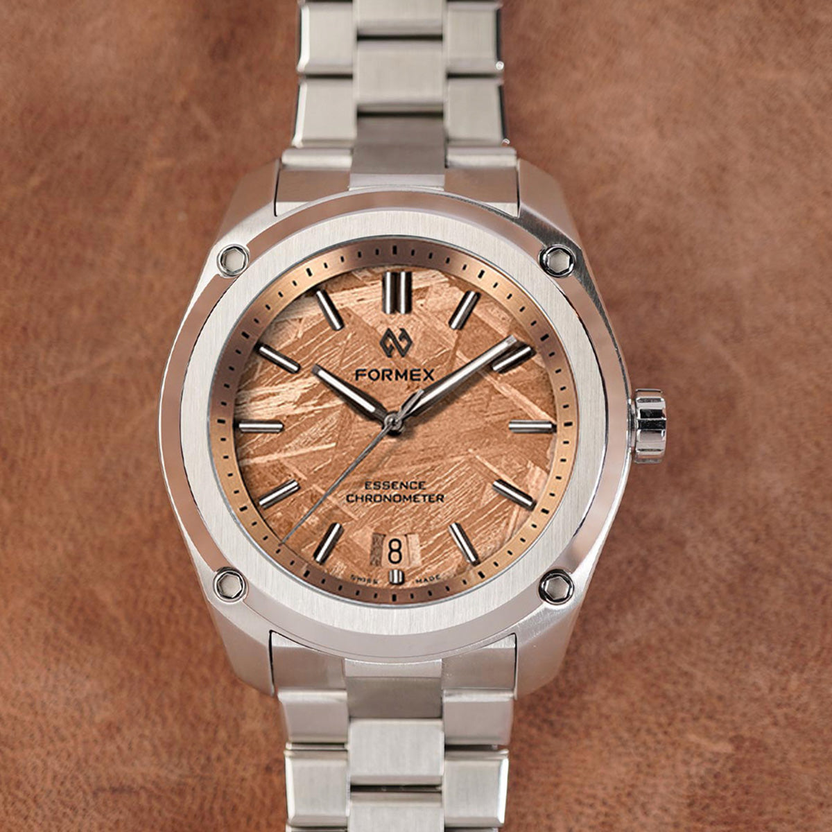 Formex Essence 39 Space Gold Meteorite Dial COSC - Horology Story Youtube Store