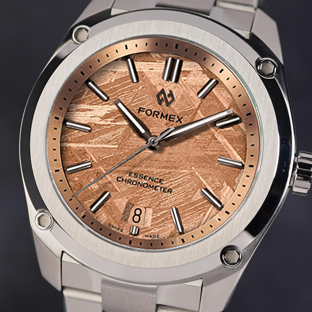 Formex Essence 39 Space Gold Meteorite Dial COSC - Horology Story Youtube Store