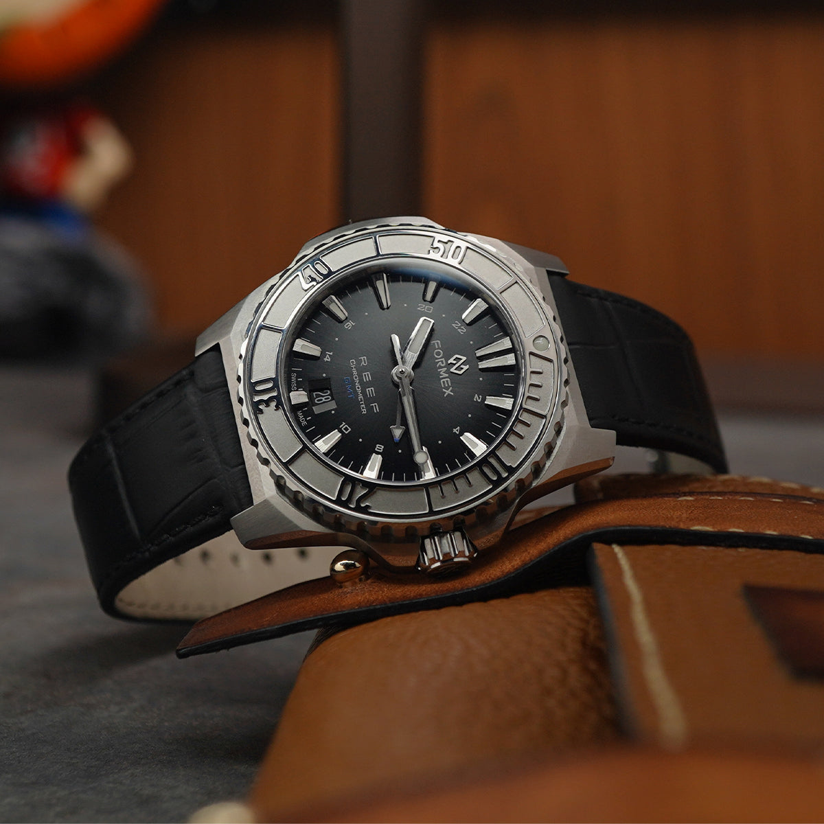 Formex Reef GMT 42mm Black Dial Ceramic Bezel COSC