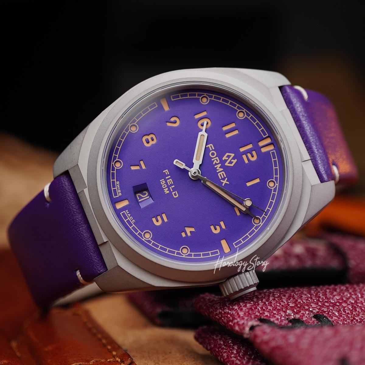 Formex Field Titanium Ultra Violet Dial - Horology Story Youtube Store