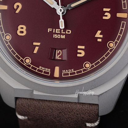 Formex Field Titanium Mahogany Red Dial - Horology Story Youtube Store
