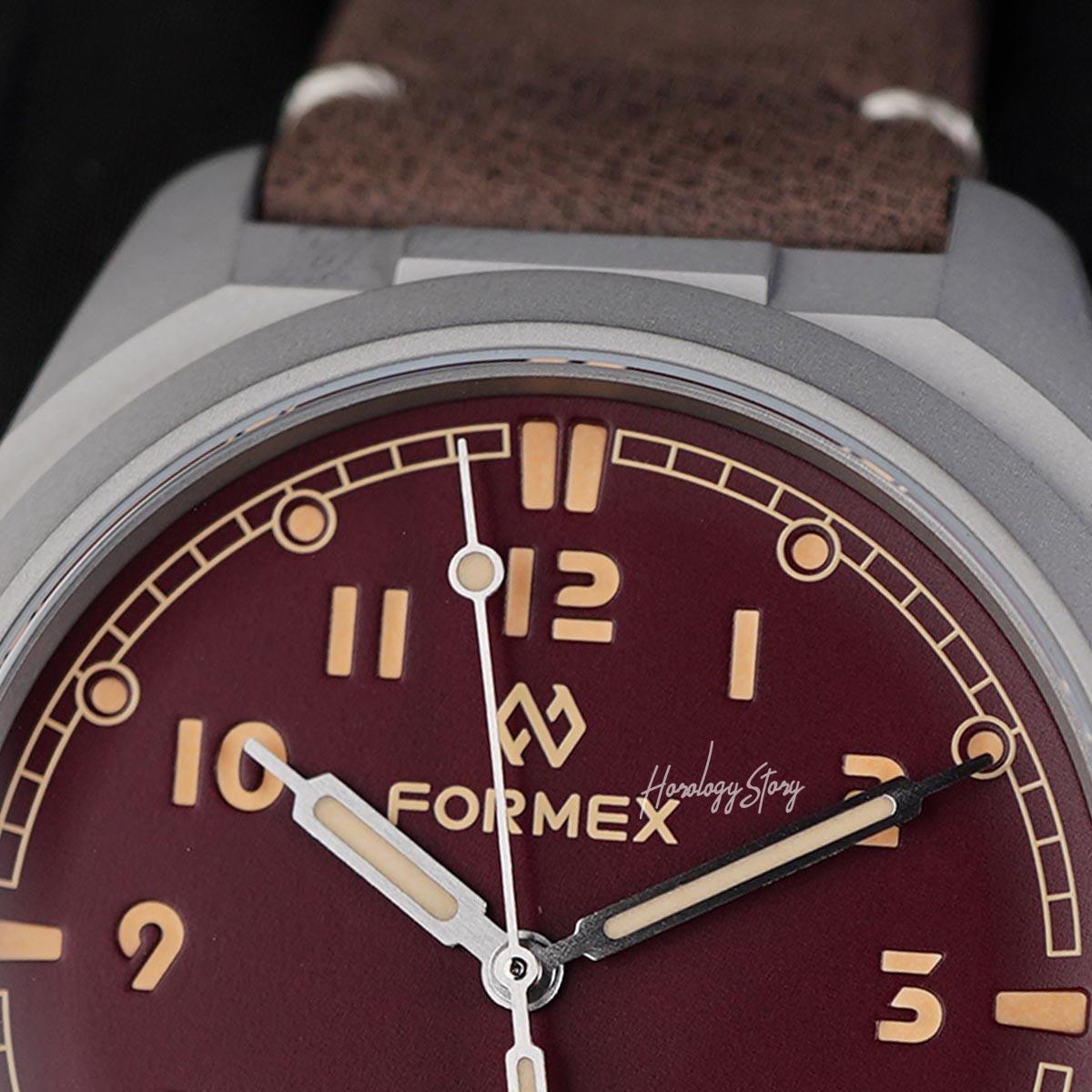Formex Field Titanium Mahogany Red Dial - Horology Story Youtube Store
