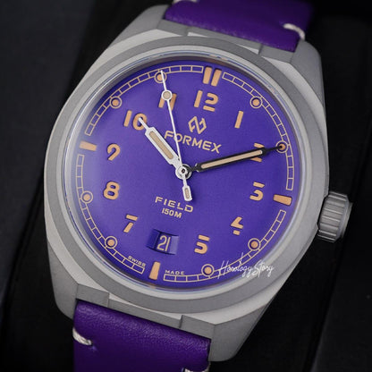 Formex Field Titanium Ultra Violet Dial - Horology Story Youtube Store
