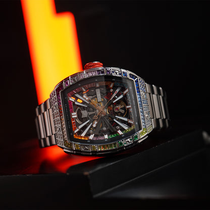 Geya Rainbow Zircon Series Automatic Red G78139