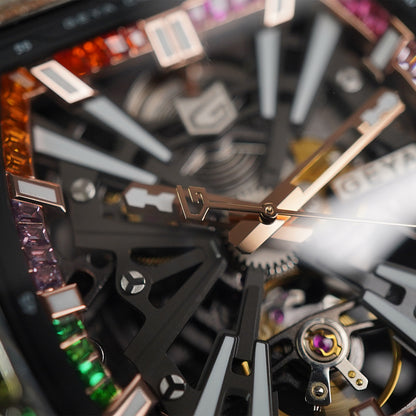 Geya Rainbow Zircon Series Automatic Red G78139