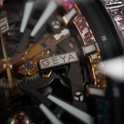Geya Rainbow Zircon Series Automatic Red G78139