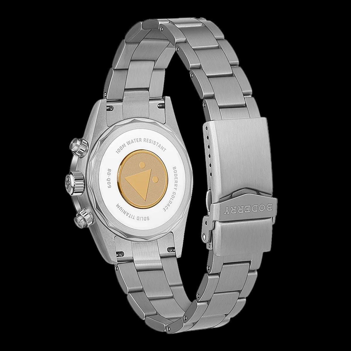 Boderry Goldace BD-Q09-02B Titanium Chronograph Cream Dial