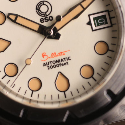 Esoteric Bathyal Brillante Stainless Steel Case White Fully Lume Dial - Horology Story Youtube Store