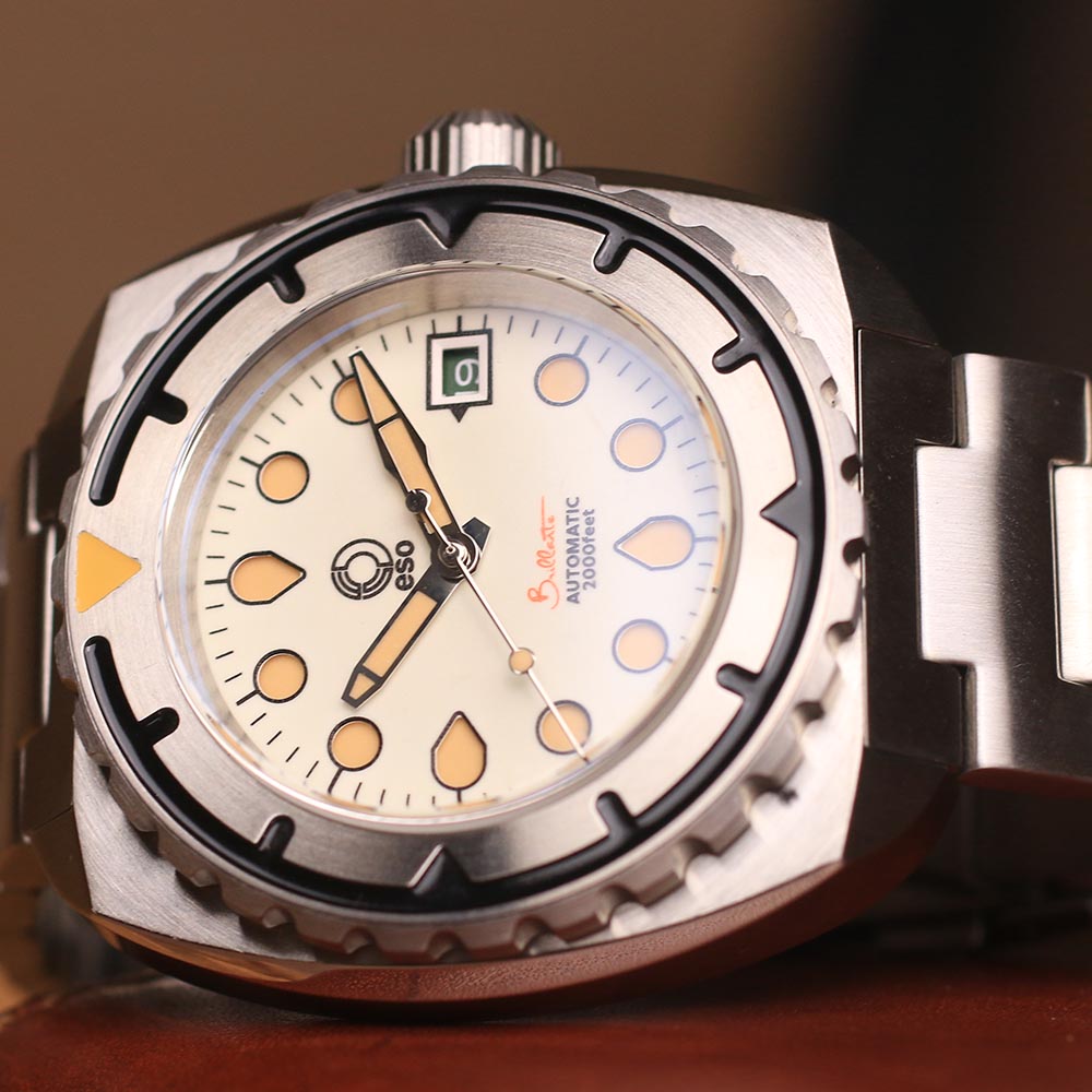 Esoteric Bathyal Brillante Stainless Steel Case White Fully Lume Dial - Horology Story Youtube Store