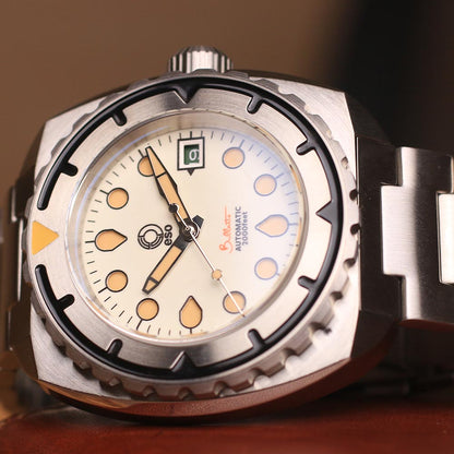 Esoteric Bathyal Brillante Stainless Steel Case White Fully Lume Dial - Horology Story Youtube Store