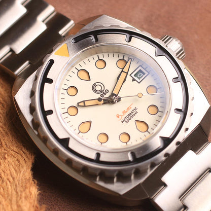 Esoteric Bathyal Brillante Stainless Steel Case White Fully Lume Dial - Horology Story Youtube Store