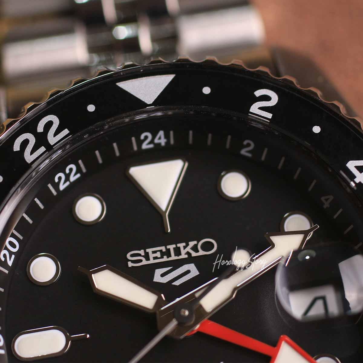 Seiko 5 Sports GMT Seiko SSK001K1 Black Grape - Horology Story Youtube Store