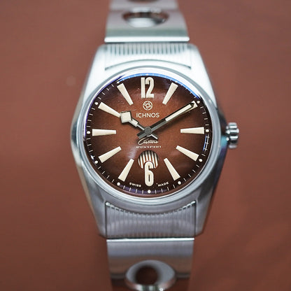 Ichnos Costerio Tobacco On Bracelet & Leather Strap