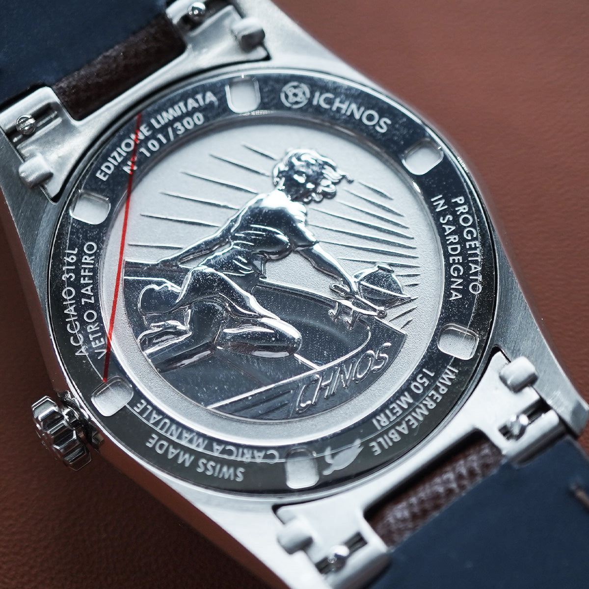 Ichnos Costerio Tobacco On Bracelet & Leather Strap