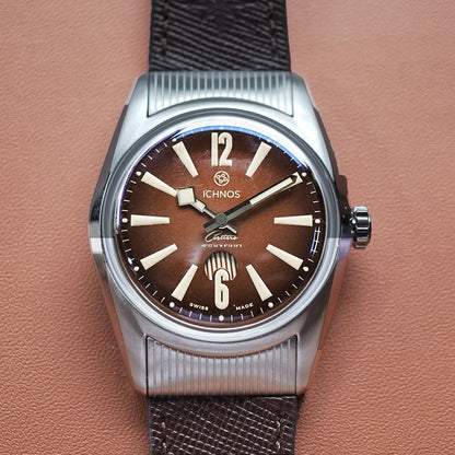 Ichnos Costerio Tobacco On Bracelet & Leather Strap