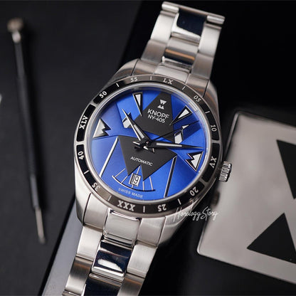 Knopf NY-405 Blue Black Dial - Horology Story Youtube Store