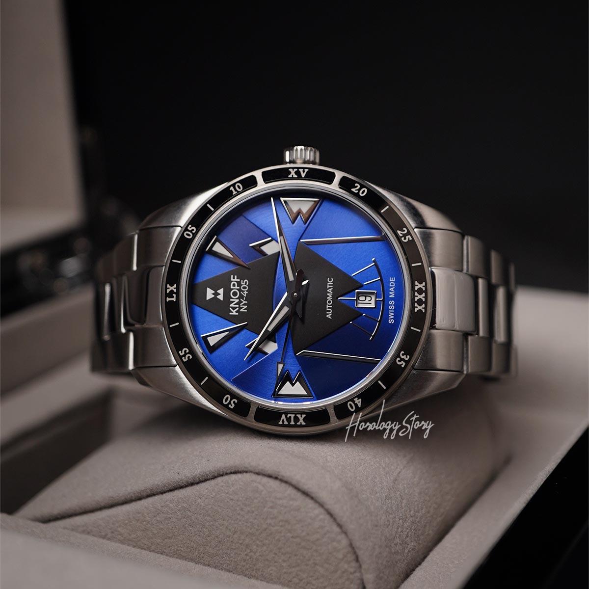 Knopf NY-405 Blue Black Dial - Horology Story Youtube Store