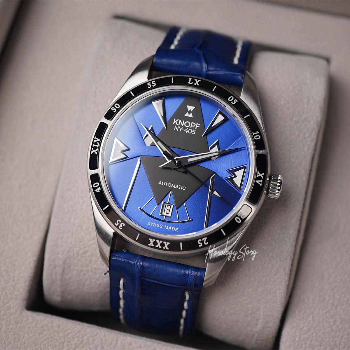 Knopf NY-405 Blue Black Dial - Horology Story Youtube Store