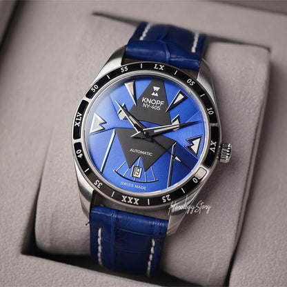 Knopf NY-405 Blue Black Dial - Horology Story Youtube Store