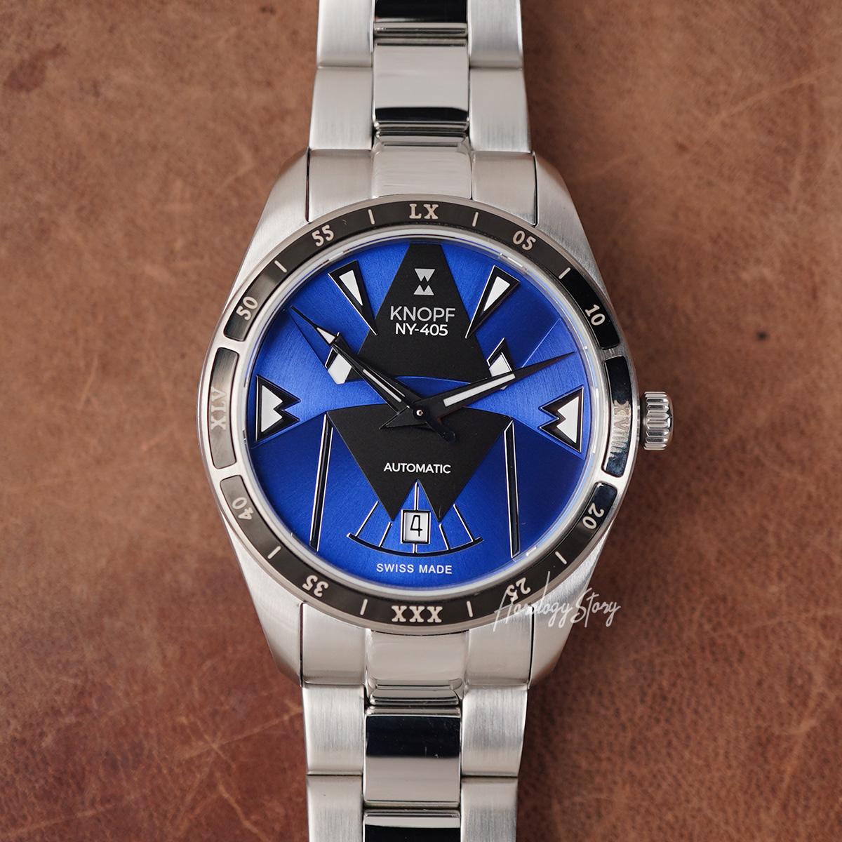 Knopf NY-405 Blue Black Dial - Horology Story Youtube Store
