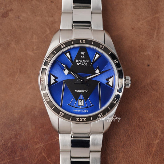 Knopf NY-405 Blue Black Dial - Horology Story Youtube Store