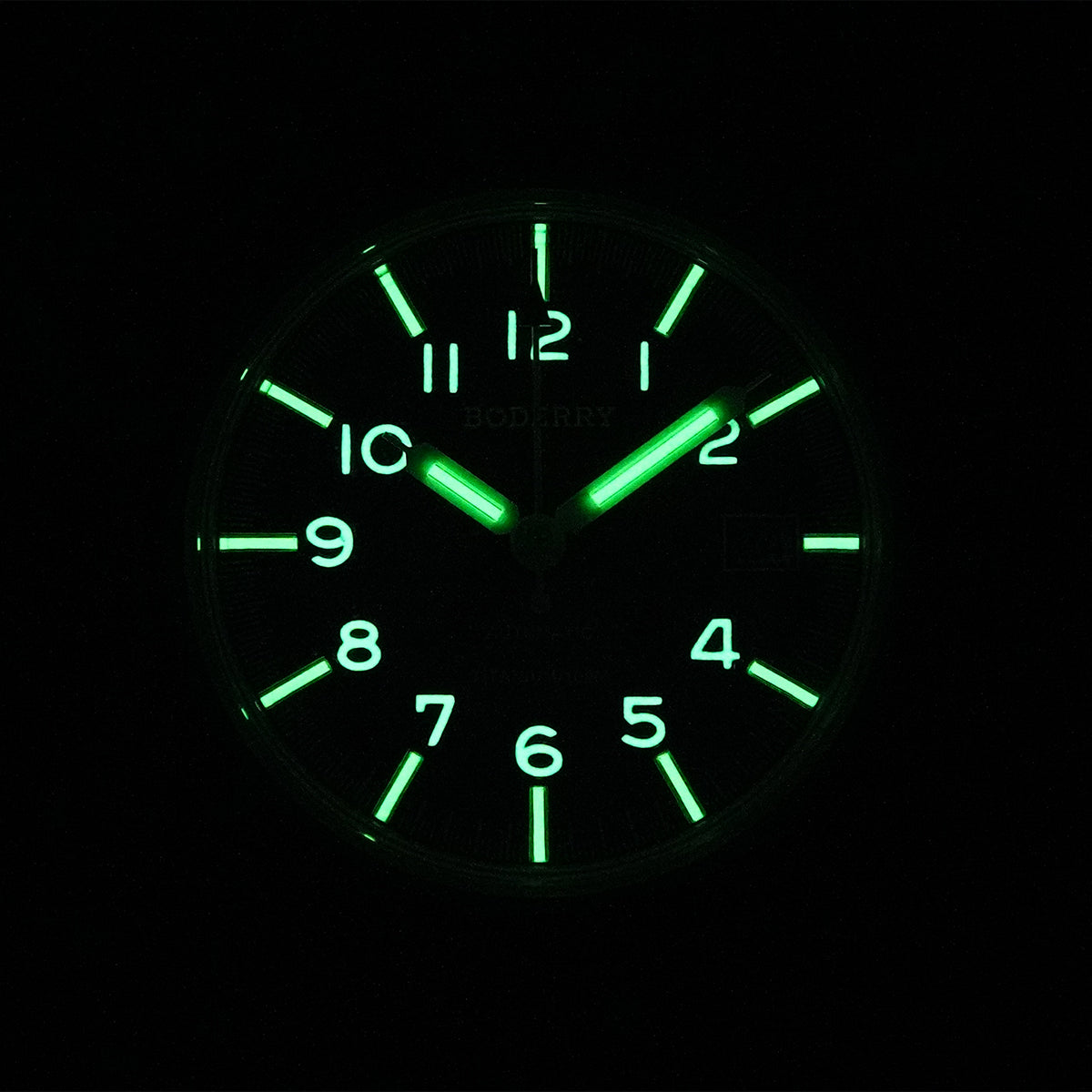 Boderry Landmaster Titanium 100m Green Dial Seiko NH35A
