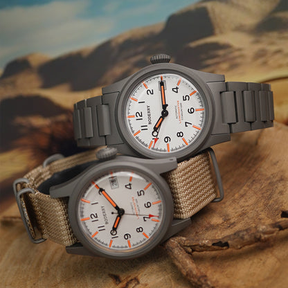 Boderry Landmaster Titanium 100m White Dial Seiko NH35A